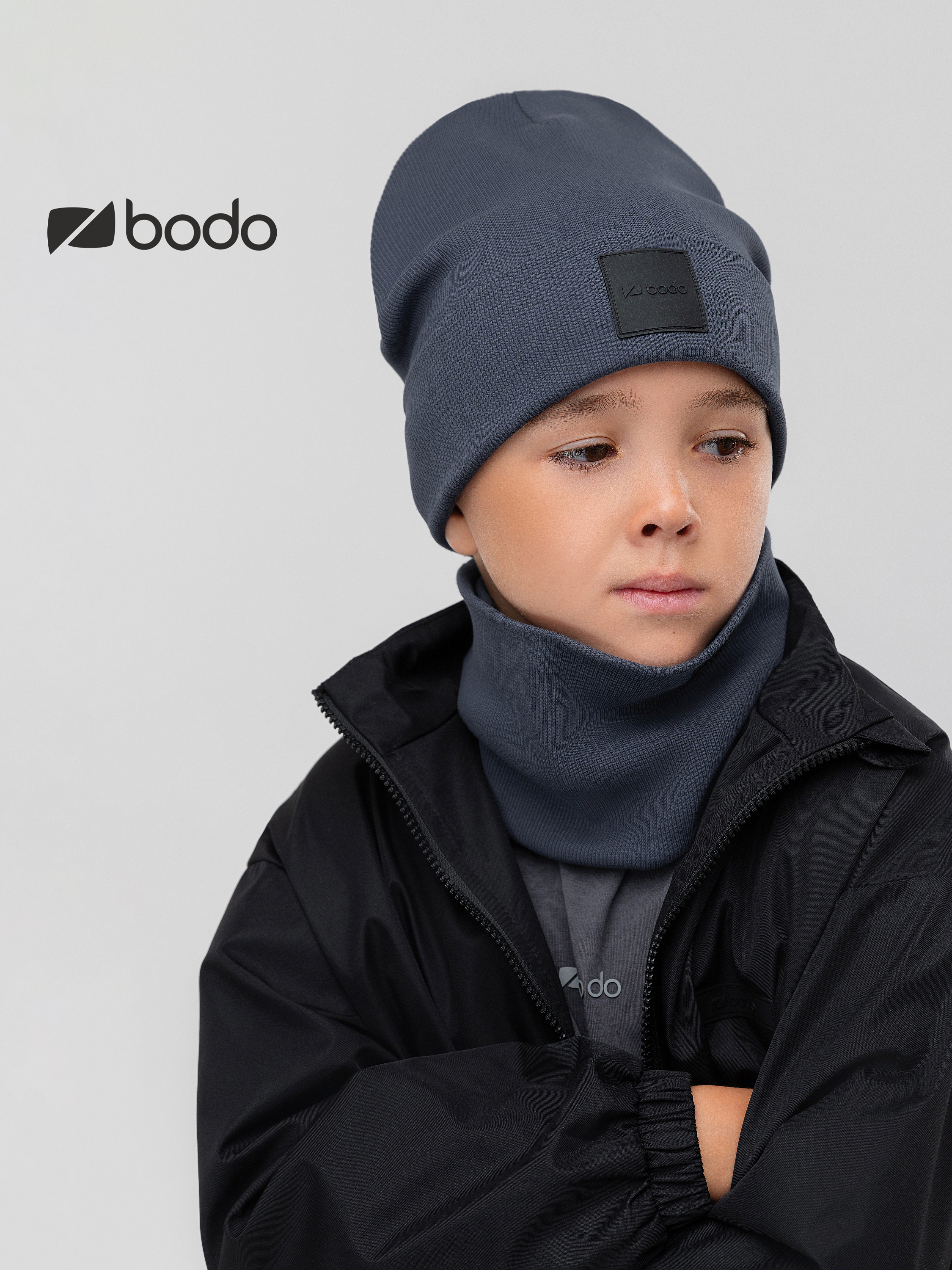 Шапка и снуд Bodo 13-162MU_индиго - фото 2