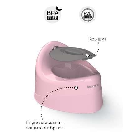 Горшок Amarobaby Fort розовый