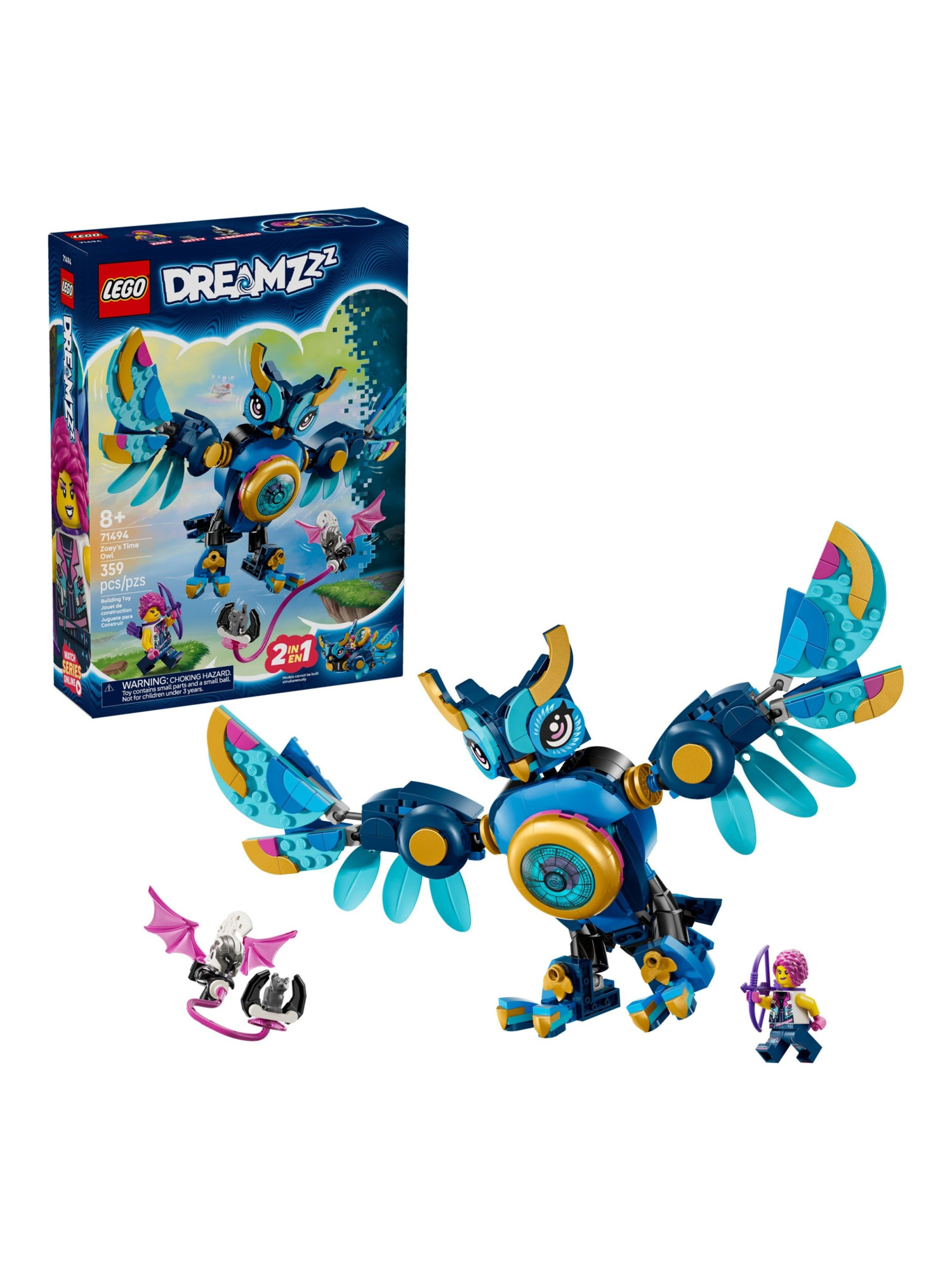 Конструктор LEGO DREAMZzz Сова времени Зои 359 дет. - фото 2