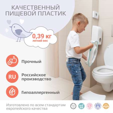 Накладка на унитаз KidWick Шарк фиолетовый