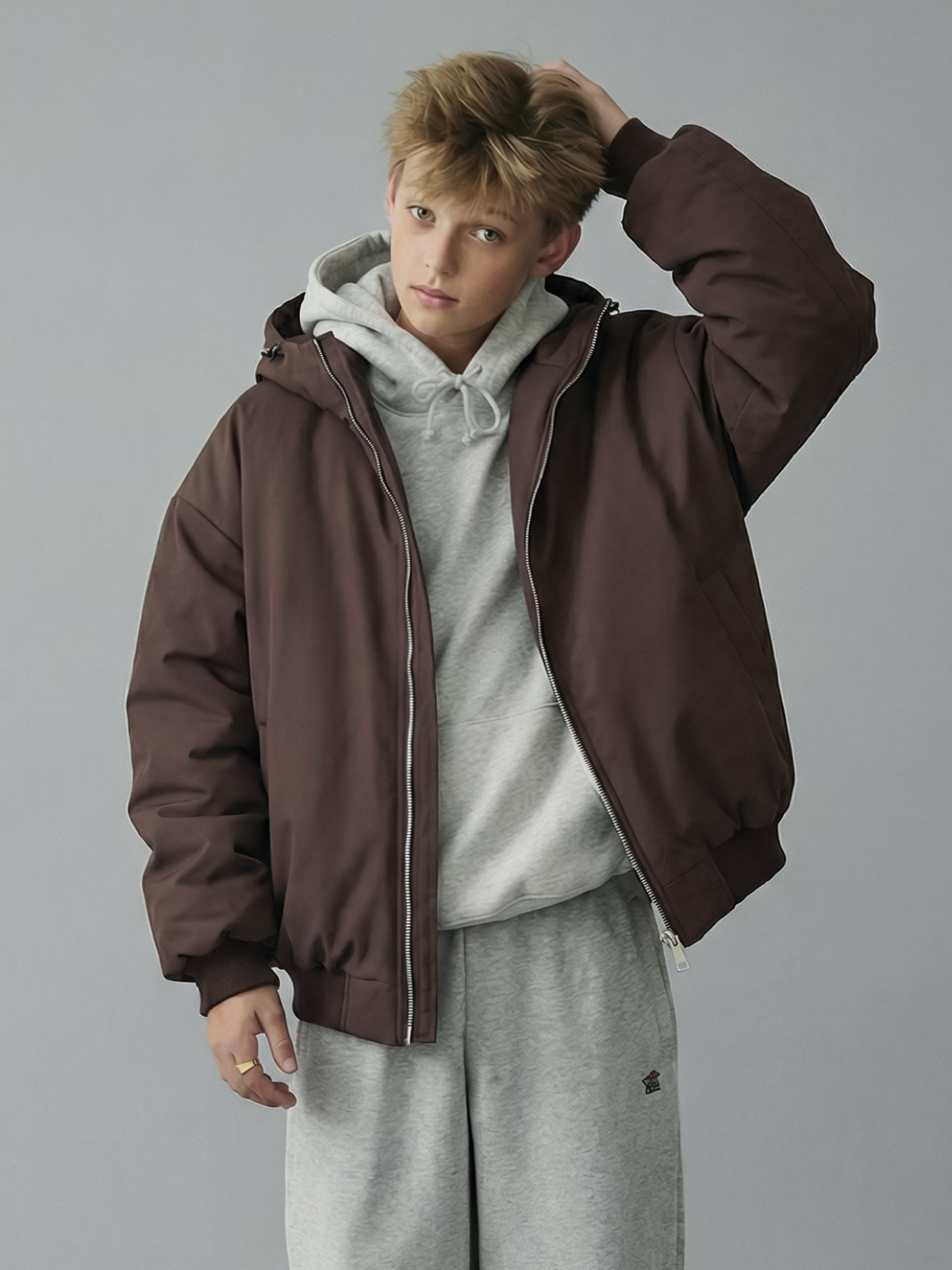 Изображение товара Демисезонная куртка-бомбер MIRANAM 146 для подростка водоотталкивающая утеплённая