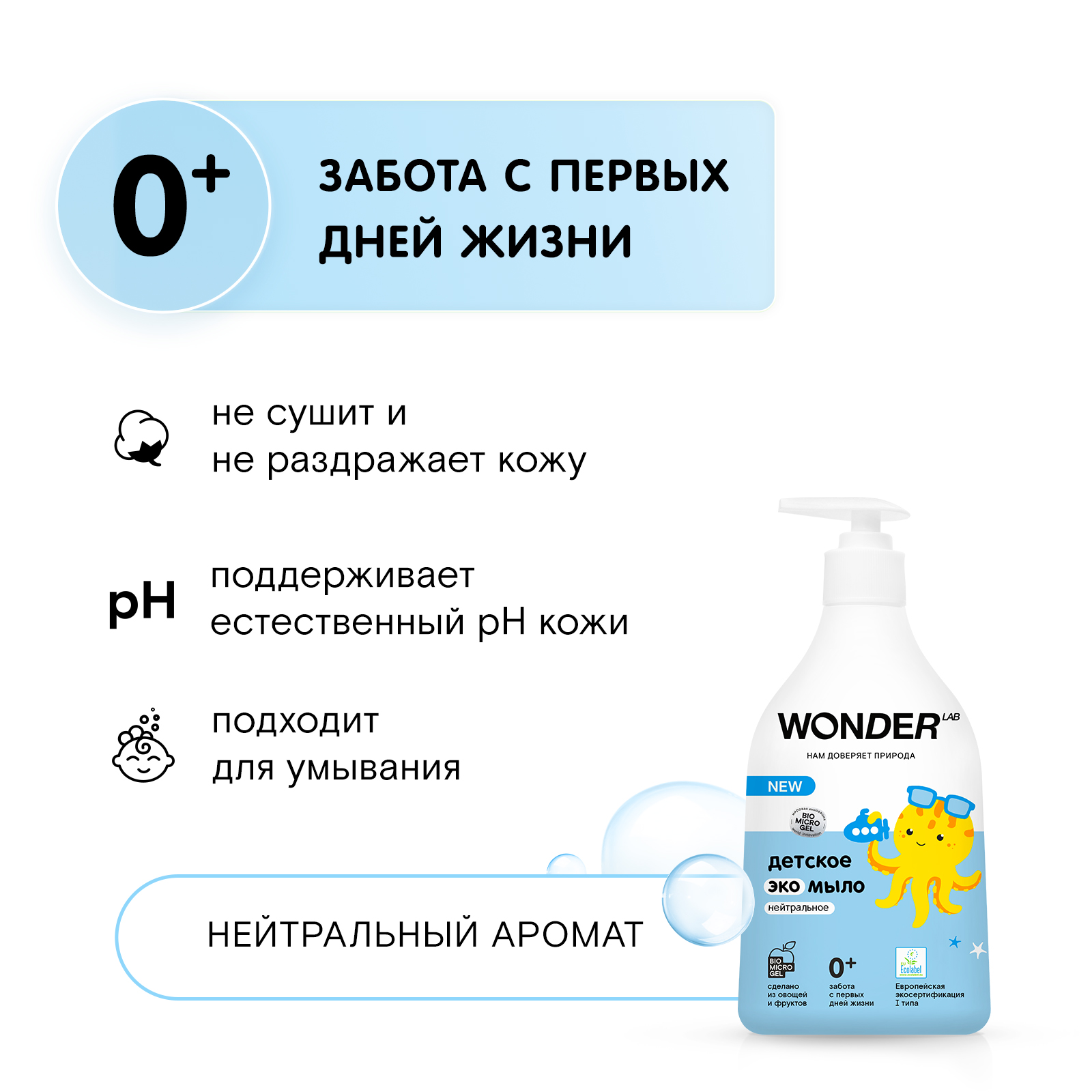 Мыло жидкое WONDER Lab 540 мл - фото 7