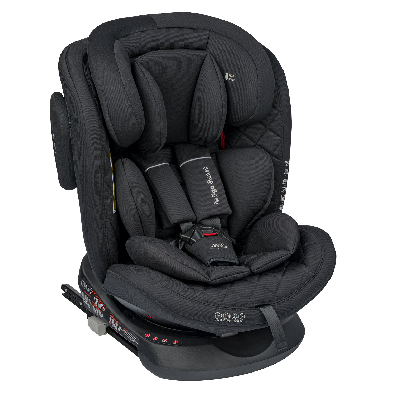 Автокресло Indigo SMART Isofix 0+/1/2/3 (0-36 кг) - фото 1