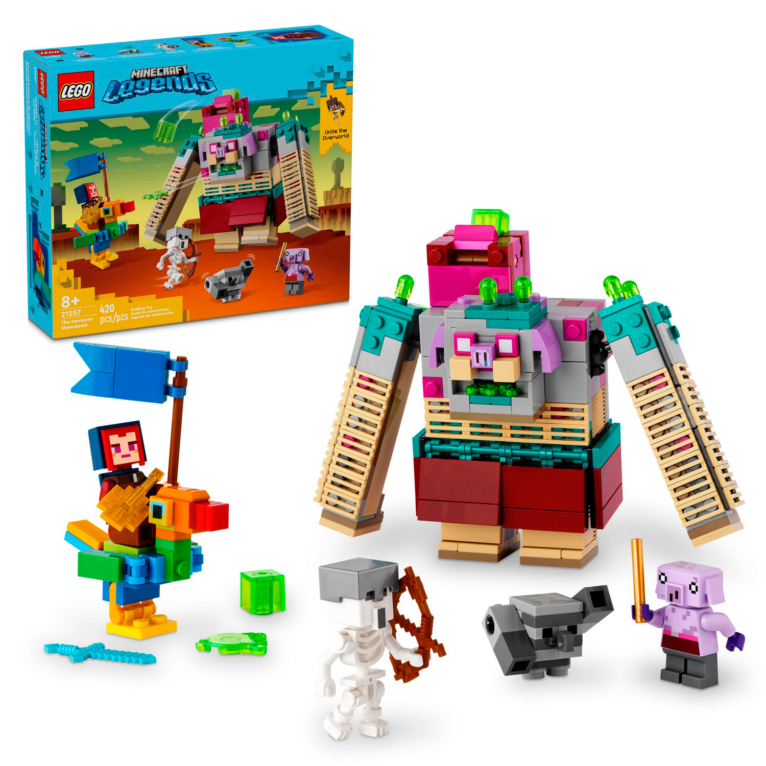 Конструктор LEGO Minecraft Схватка с Пожирателем блочный - фото 1