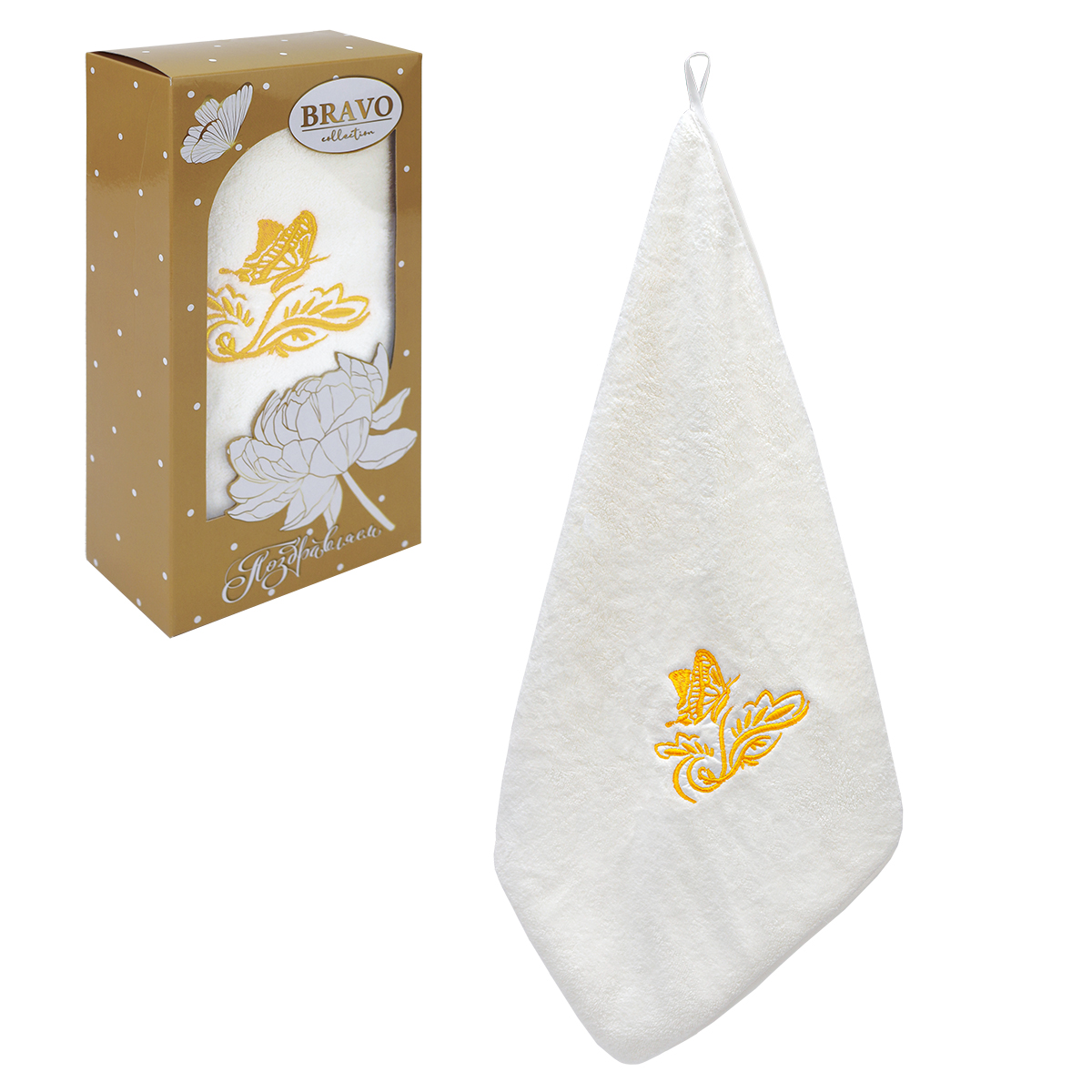 Полотенце BRAVO Расцвет 35 x 75 см 1 шт. - фото 4