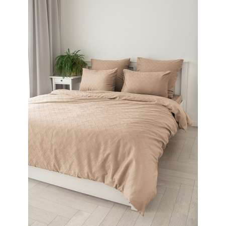 Пододеяльник DeNASTIA сатин 200x220 бежевый C060175
