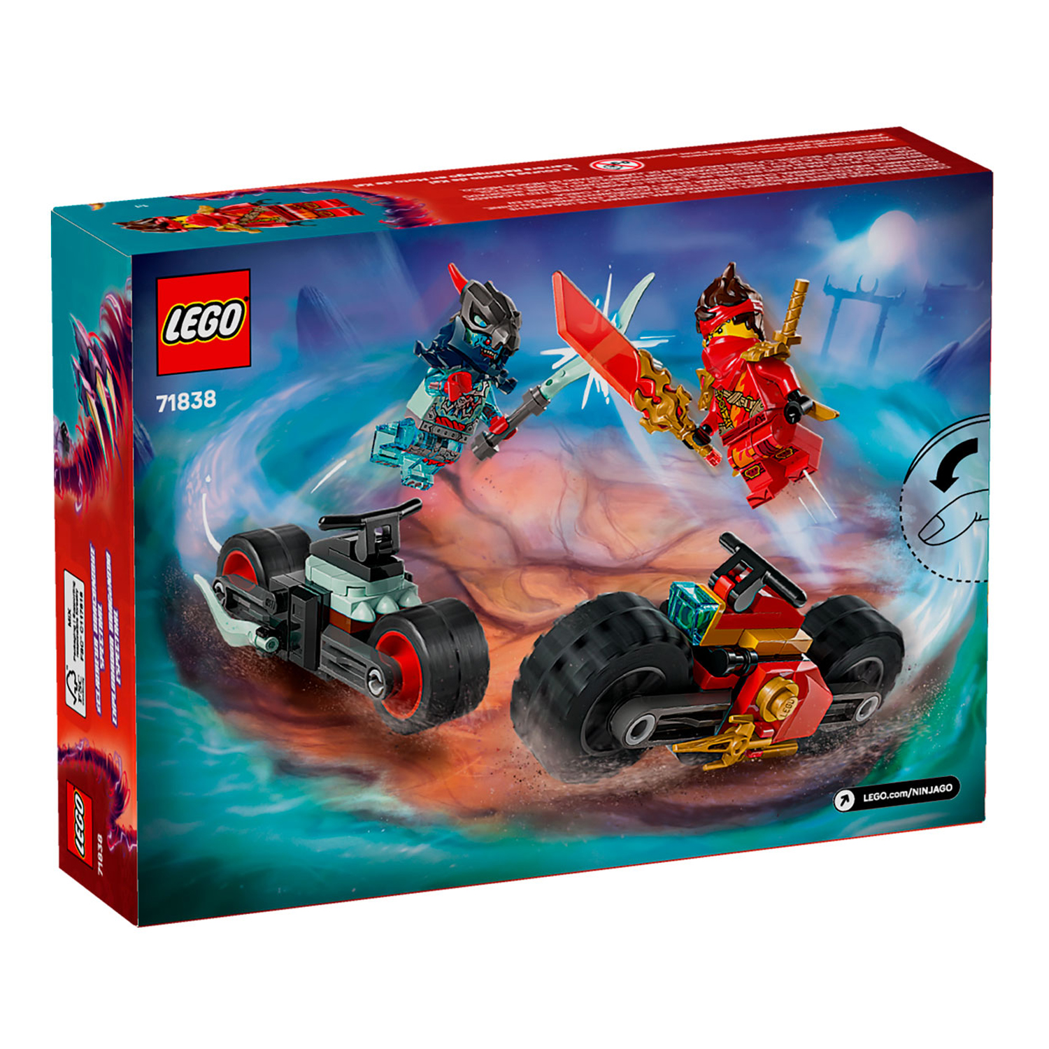 Конструктор LEGO NINJAGO Гонка на мотоцикле Кая 79 дет. - фото 3