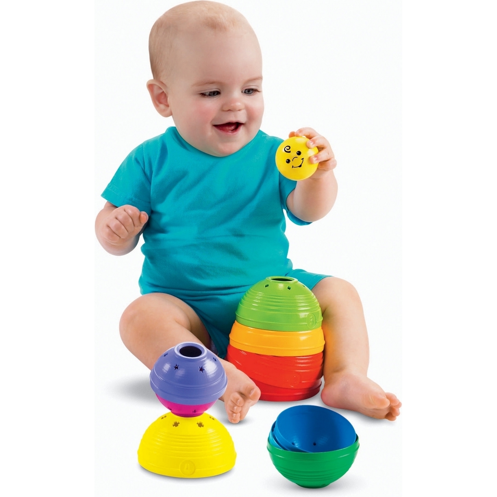 Игрушка Fisher Price пирамидка - фото 7