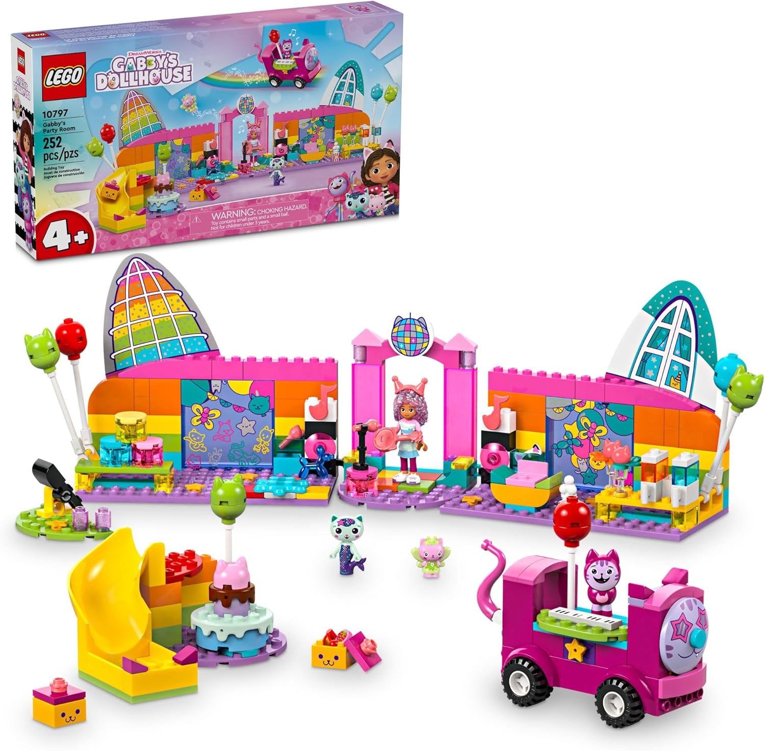 Конструктор LEGO Gabbys Dollhouse Комната для вечеринок Габби 252 дет. - фото 1