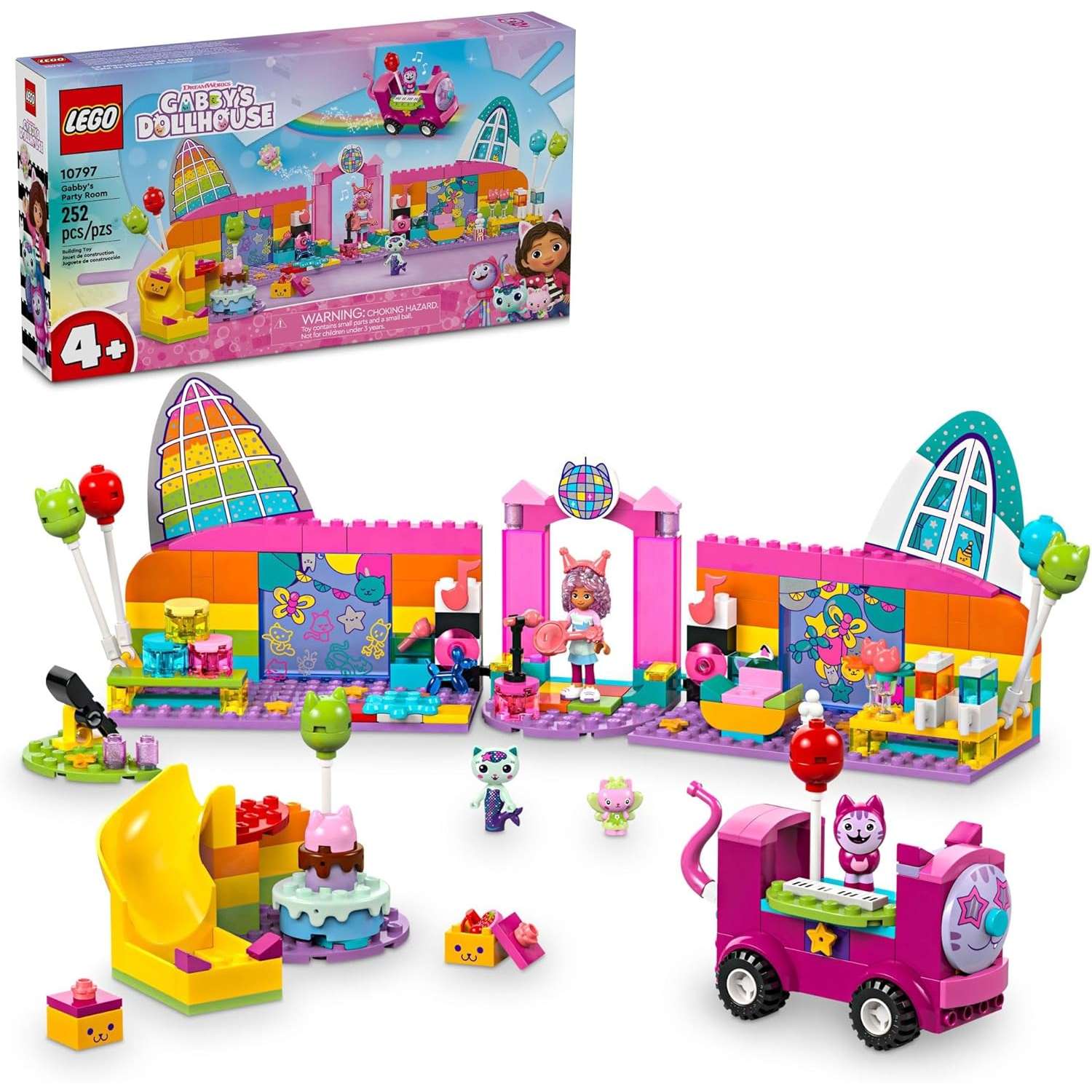 Конструктор LEGO Gabbys Dollhouse Комната для вечеринок Габби блочный - фото 1