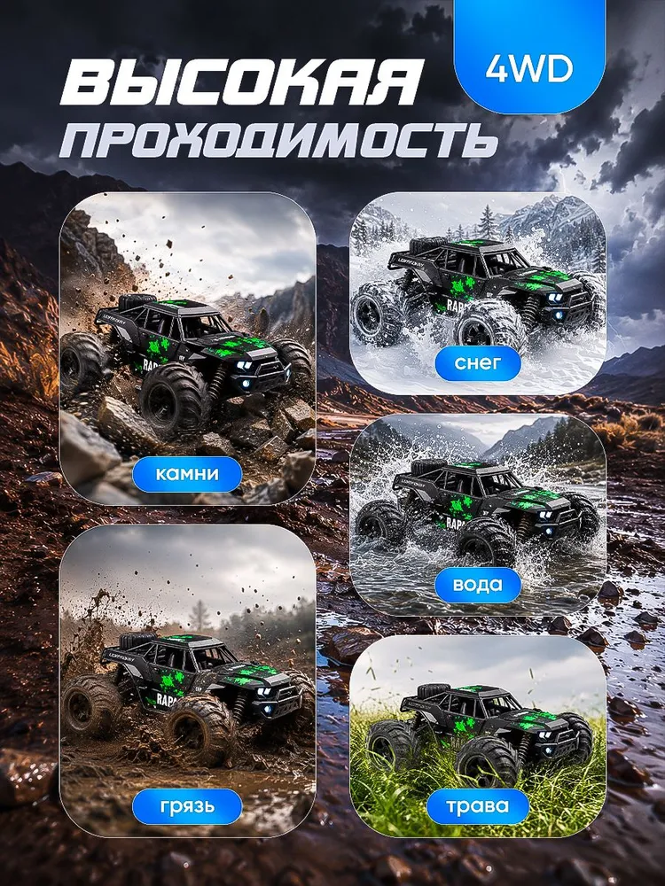 Монстр-трак РУ NEEDCARS Багги 1:16 - фото 2