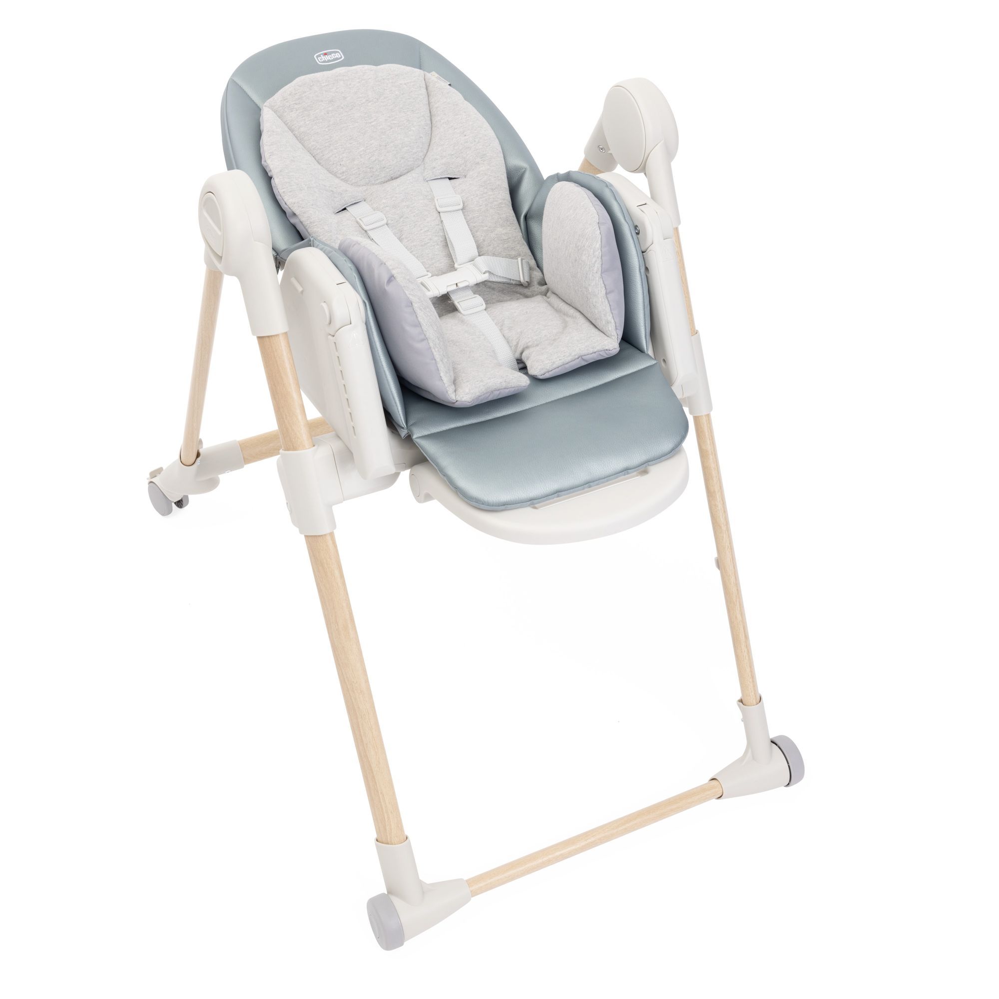 Стульчик для кормления Chicco голубой - фото 21