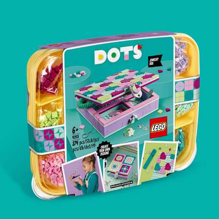 Конструктор LEGO DOTS Шкатулка для драгоценностей блочный