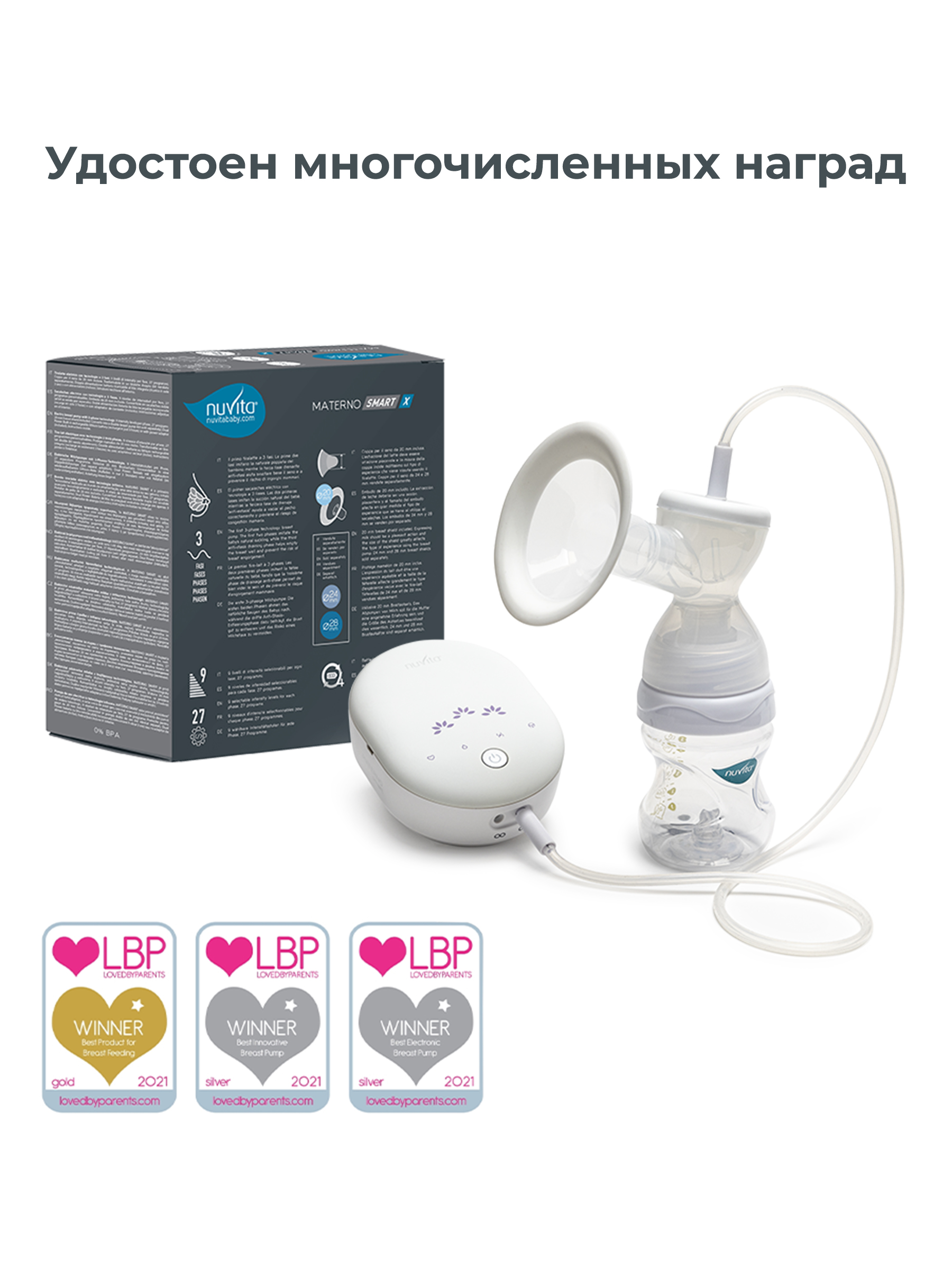 Молокоотсос электрический Nuvita Materno Smart X - фото 12