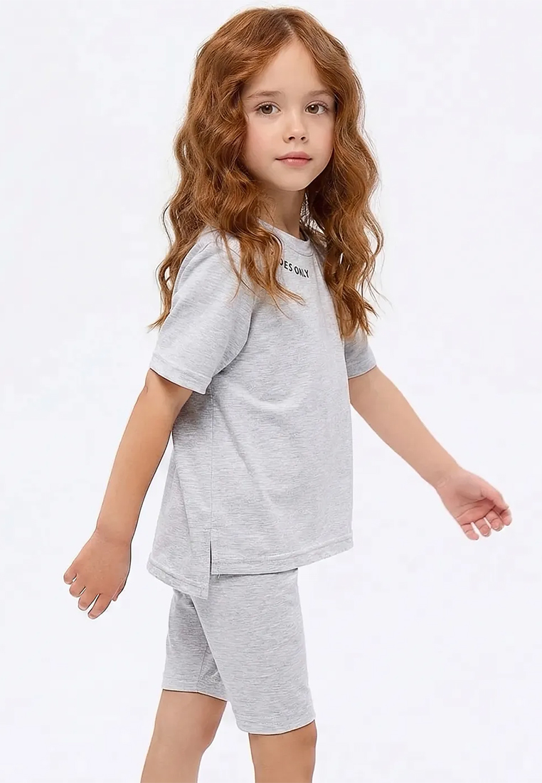 Изображение товара Легкий летний комплект для девочки YOULALA 98 футболка и велосипедки