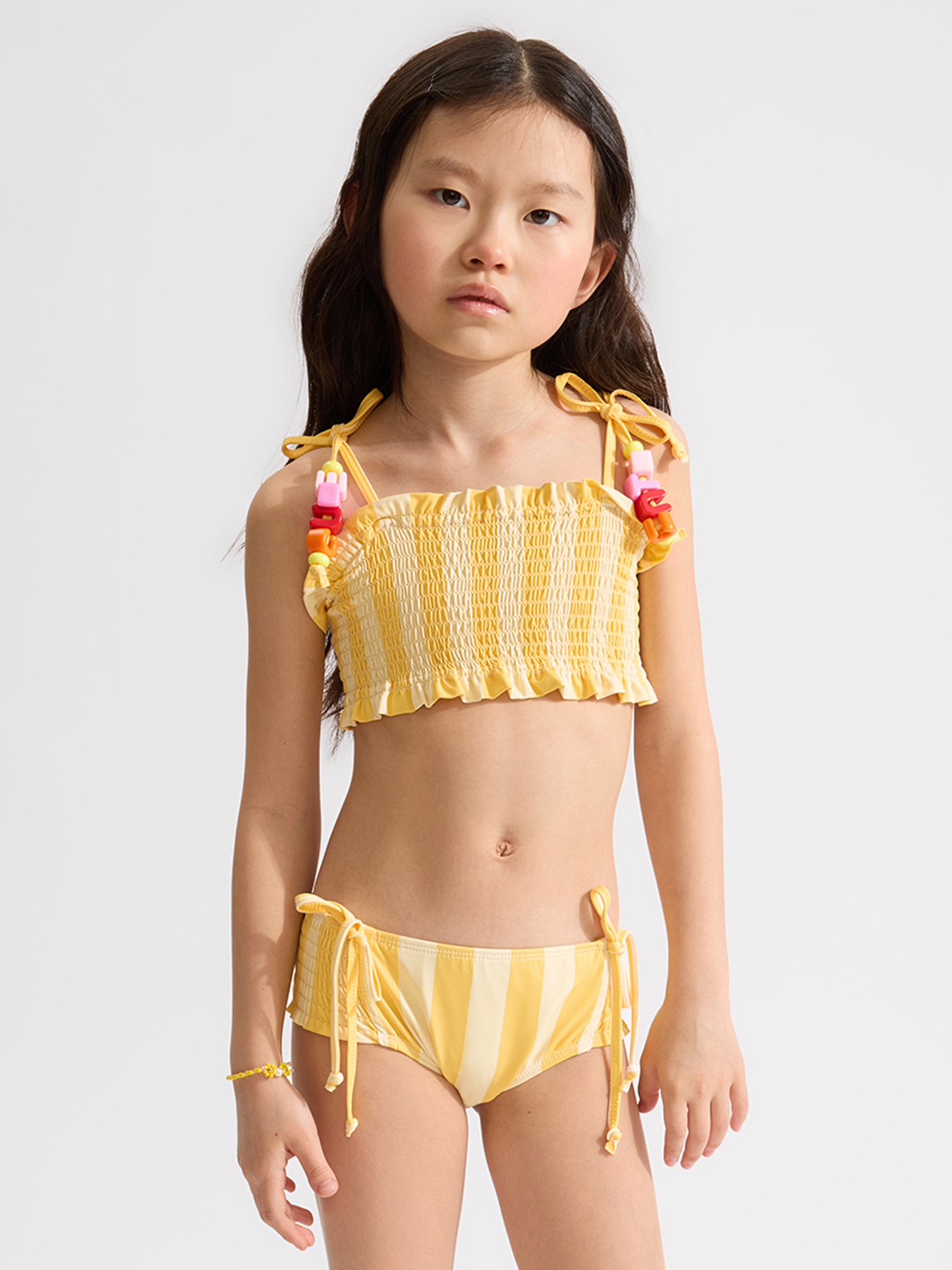 Купальник Happy Baby 50666-1_yellow stripes - фото 1