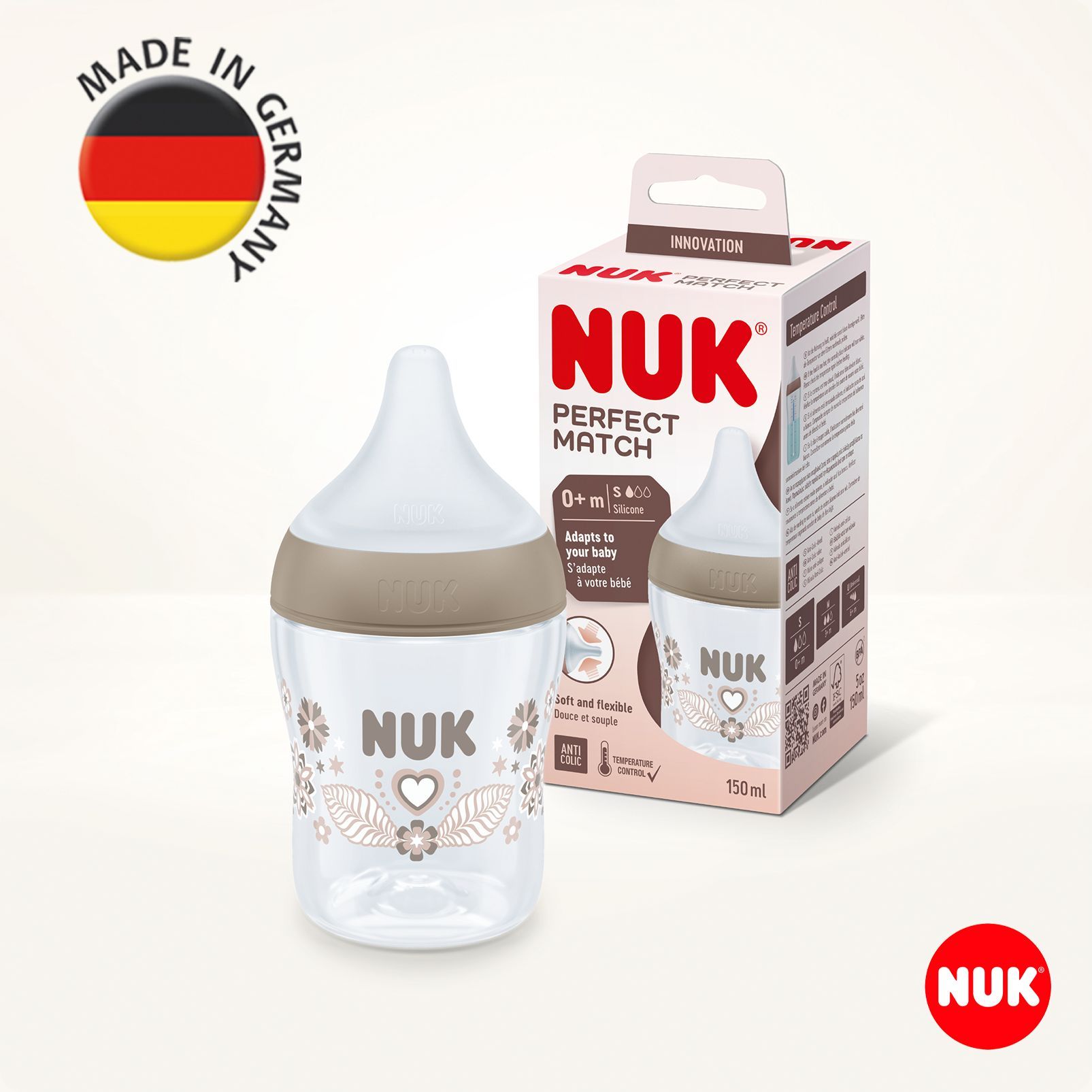 Бутылочка Nuk Natural Feeling 150 мл - фото 1