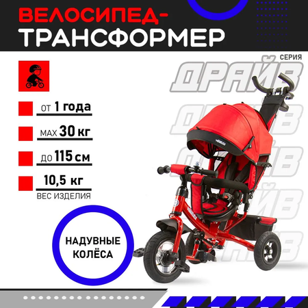 Трехколесный велосипед Velobibi 10 дюймов