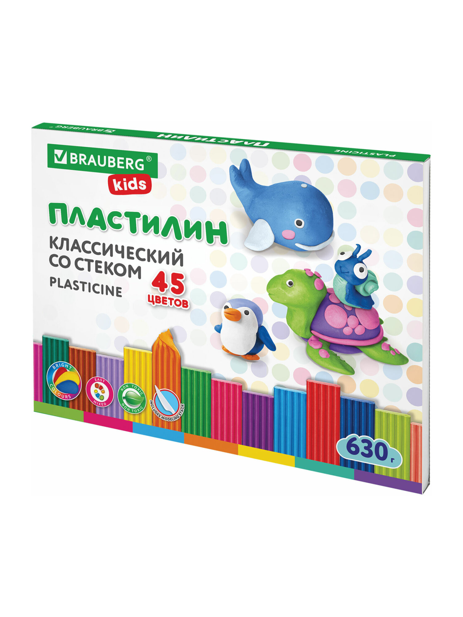 Пластилин Brauberg 45 цв. - фото 9