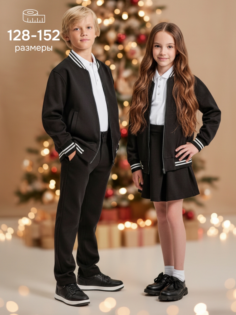 Бомбер NIKASTYLE 4ш21025 черный - фото 3