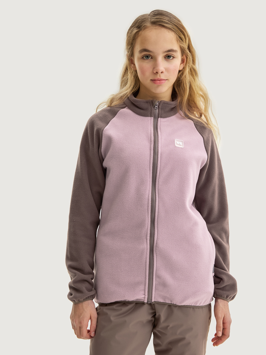 Толстовка NIKASTYLE 4т10424 орхидея/кофе - фото 1