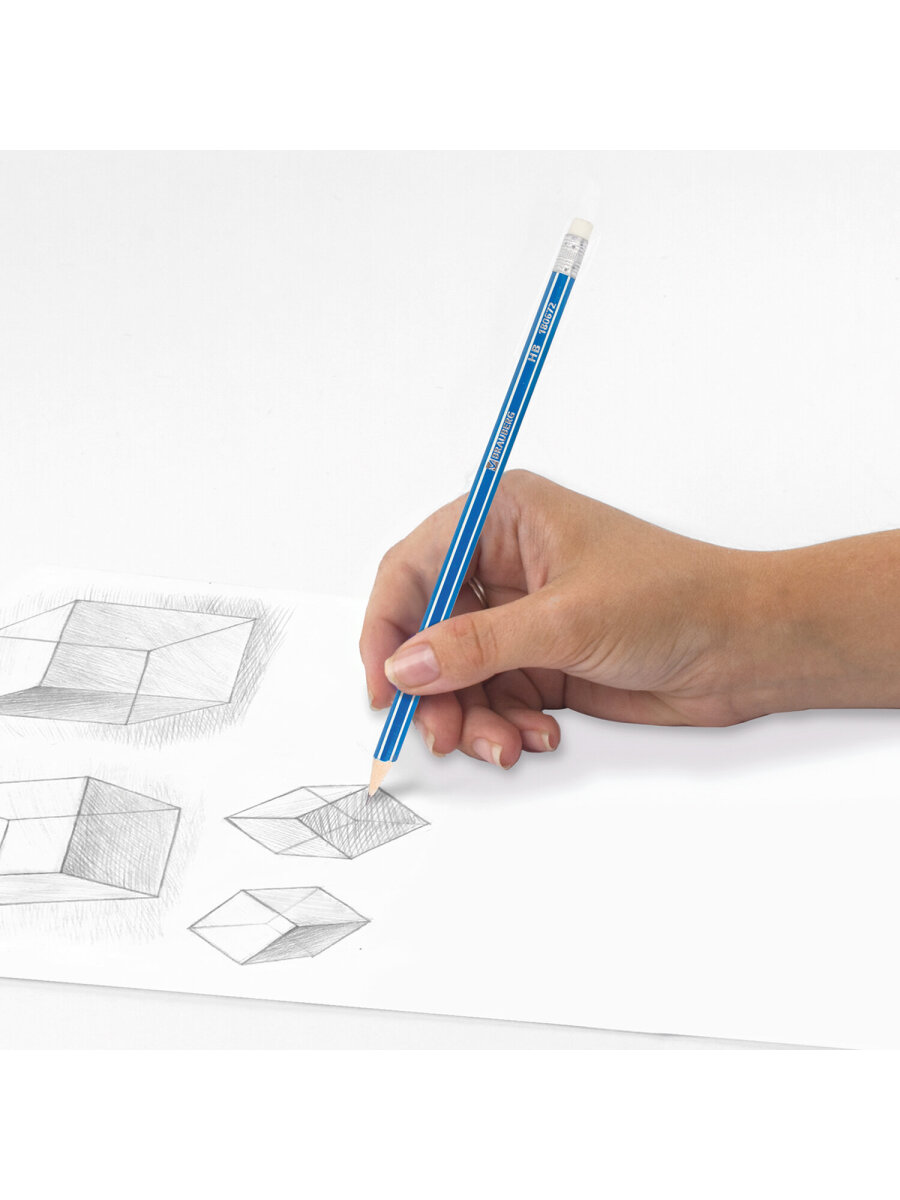 Карандаши чернографитные Brauberg 12 шт. - фото 13