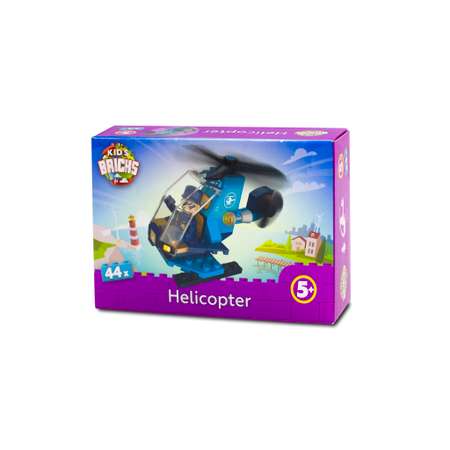 Конструктор kids bricks Вертолет блочный