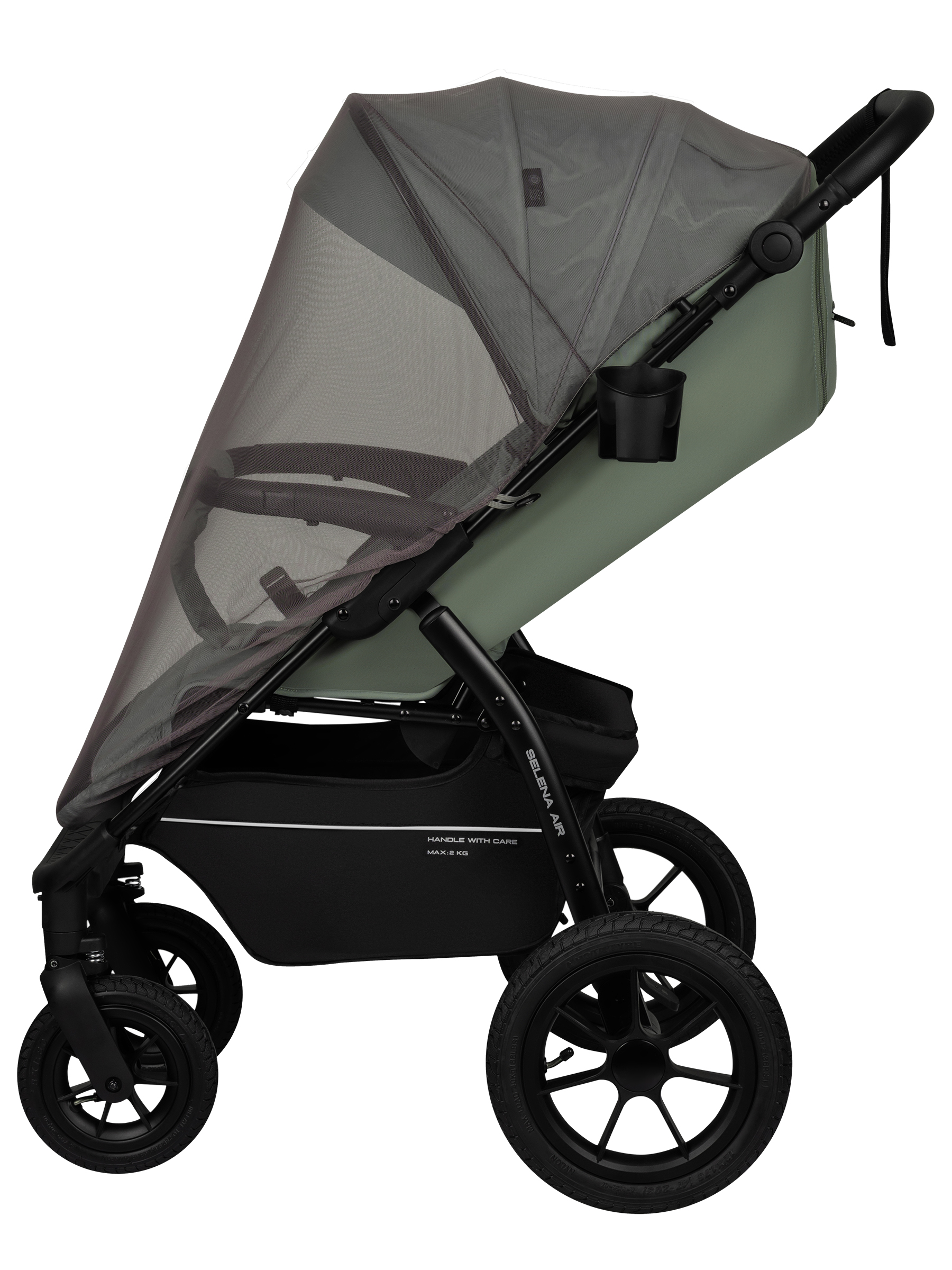 Коляска прогулочная JOVOLA Selena Air new зеленый - фото 12
