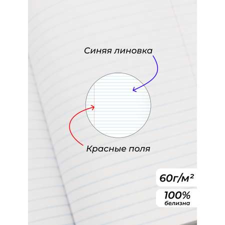 Тетрадь Listoff линейка 20 шт.