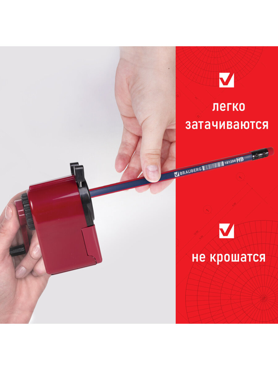 Карандаши чернографитные Brauberg 12 шт. - фото 3