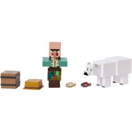Игровой набор Minecraft Рыбак и Белый медведь