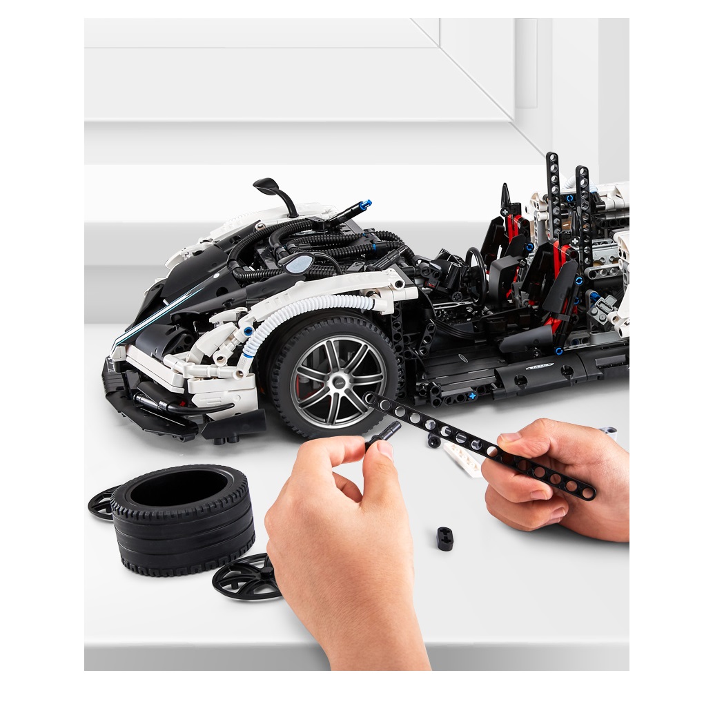 Конструктор Rastar Pagani Huayra BC блочный - фото 8
