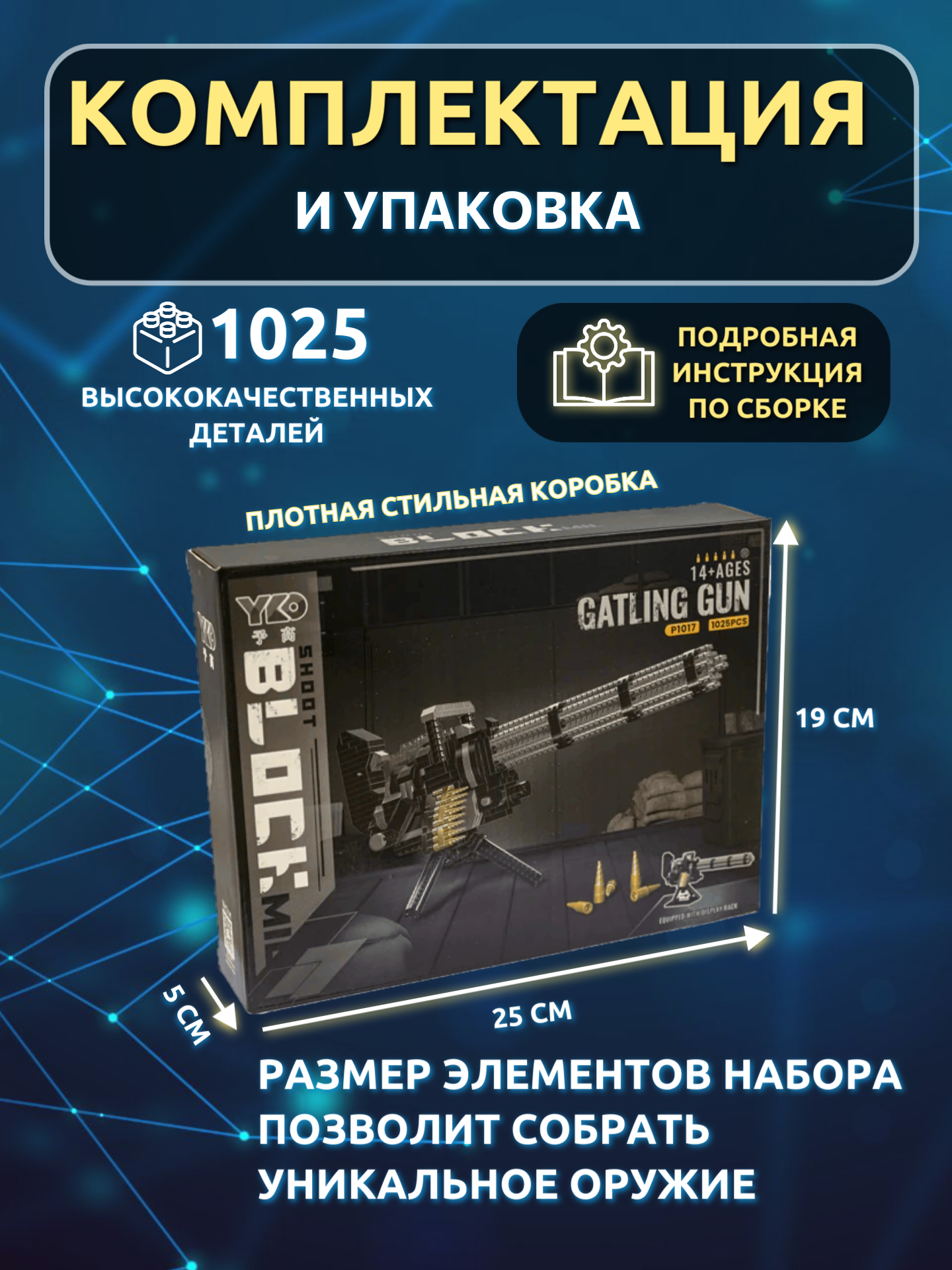 Конструктор ГлавИгрушка из мини-блоков 1025 дет. - фото 2