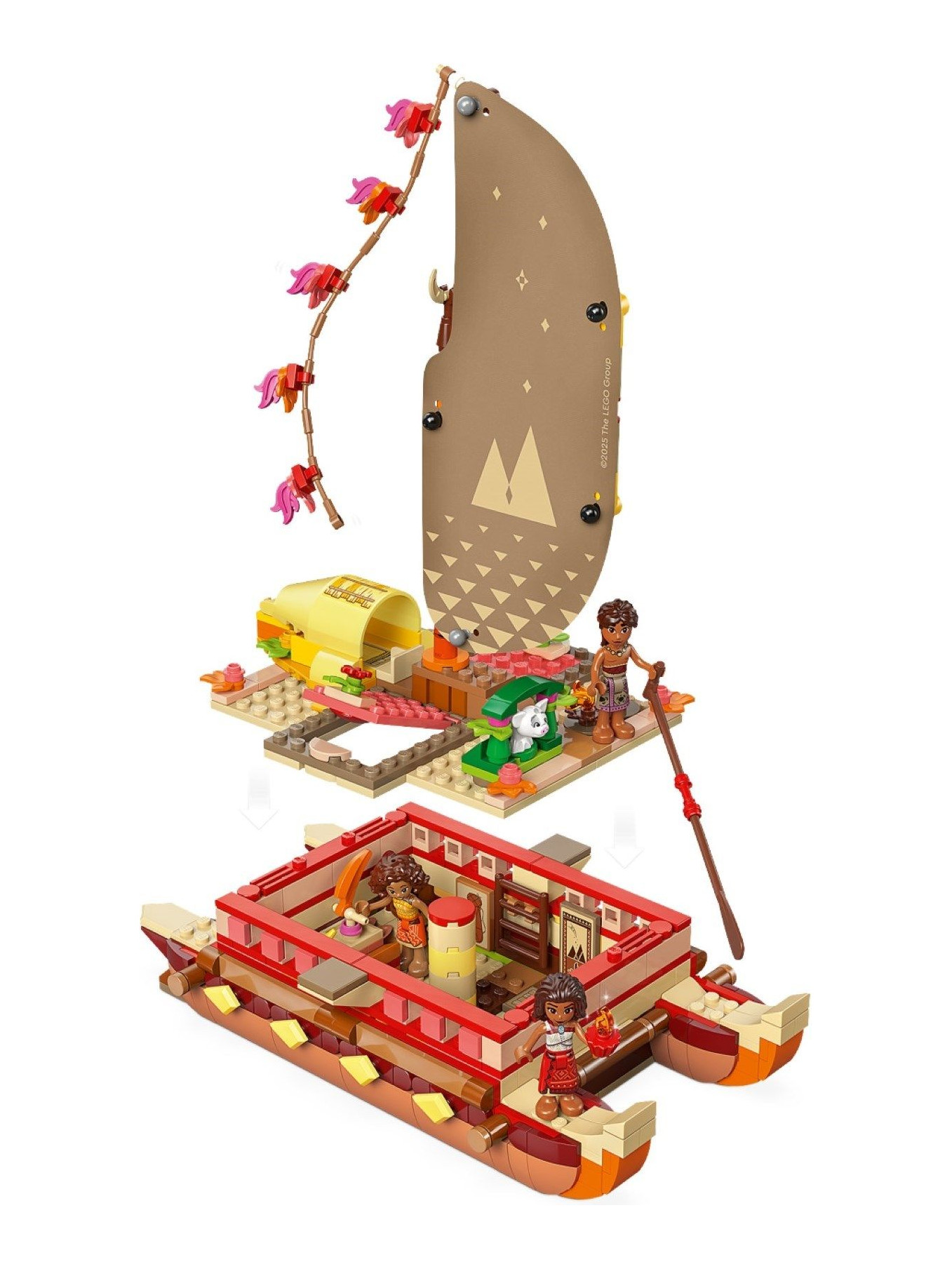 Конструктор LEGO Disney Princess Каноэ Моаны для путешествий 529 дет. - фото 3