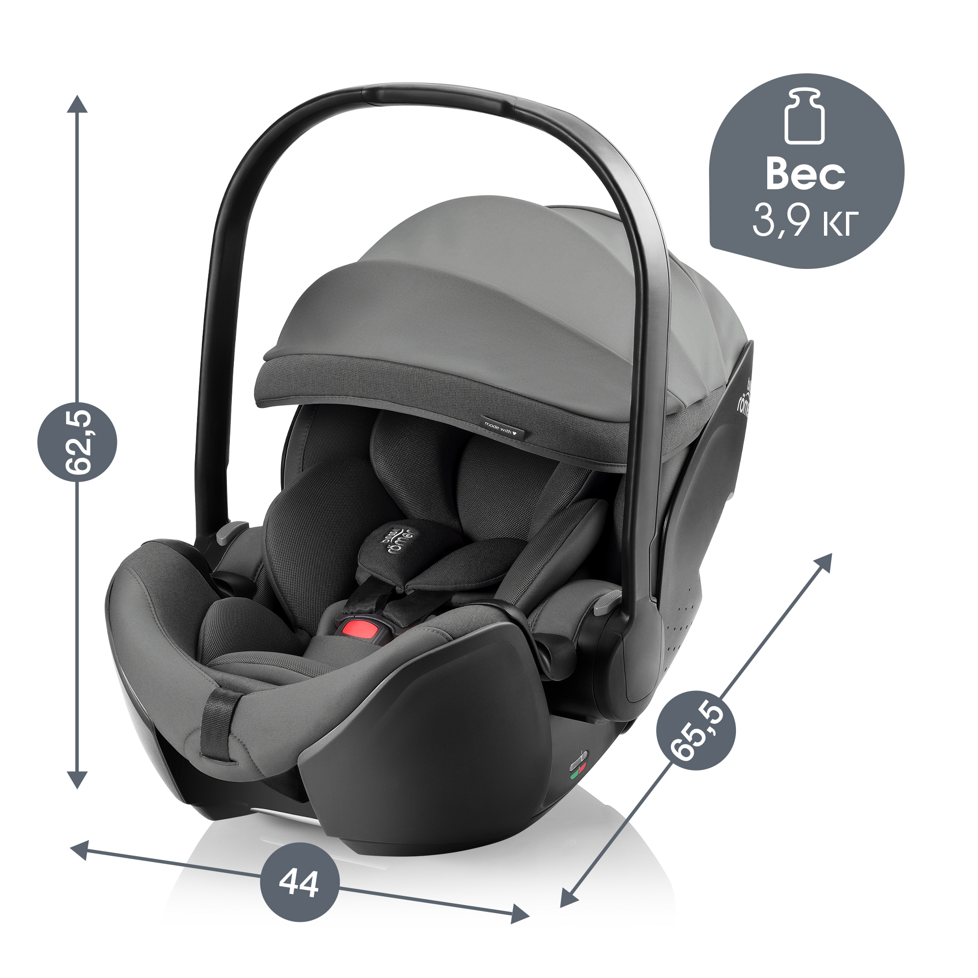 Автокресло Britax Roemer Baby-Safe Pro 0+/1 (0-18 кг) - фото 14