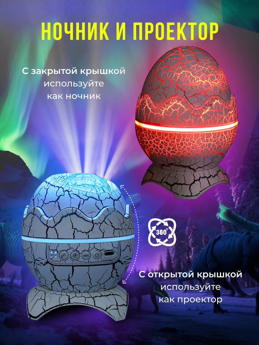 Игрушка ночник, проектор Хевель Фиолетовый в ассортименте - фото 5