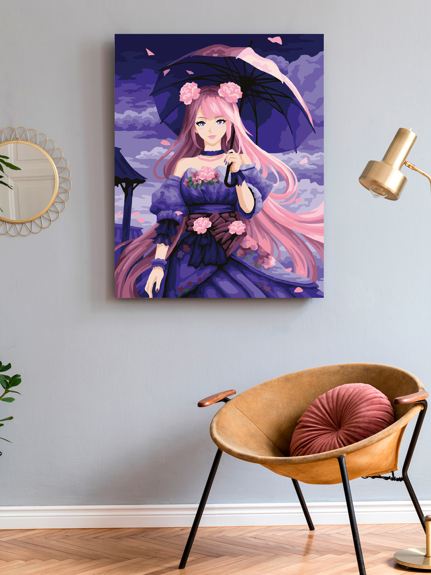 Картина по номерам Art on Canvas Прогулка под зонтом в ассортименте - фото 3