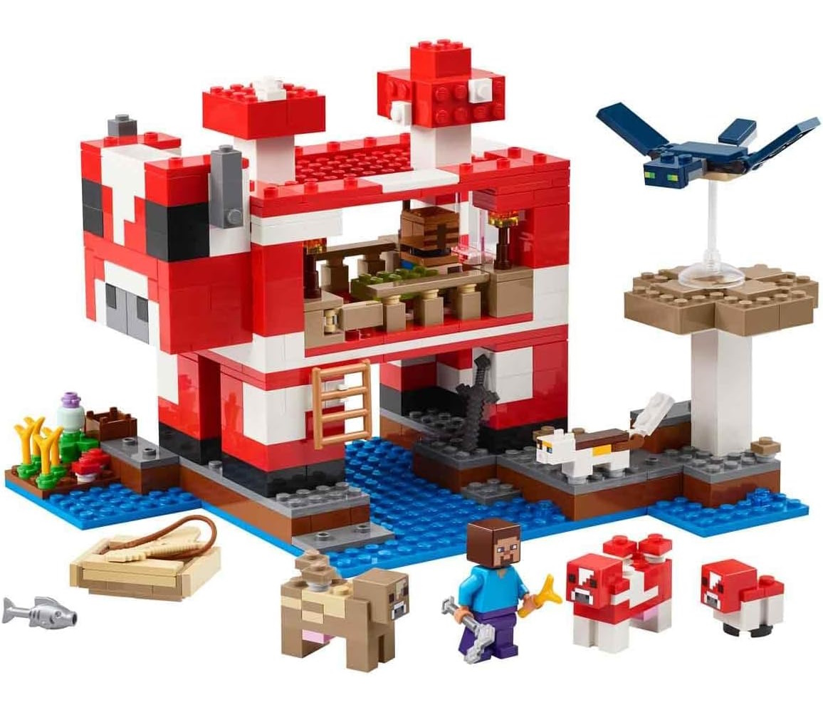 Конструктор LEGO Minecraft Грибной дом блочный - фото 2