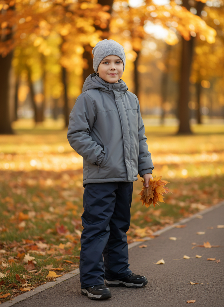 Брюки Arctic kids 10-001 синий - фото 8