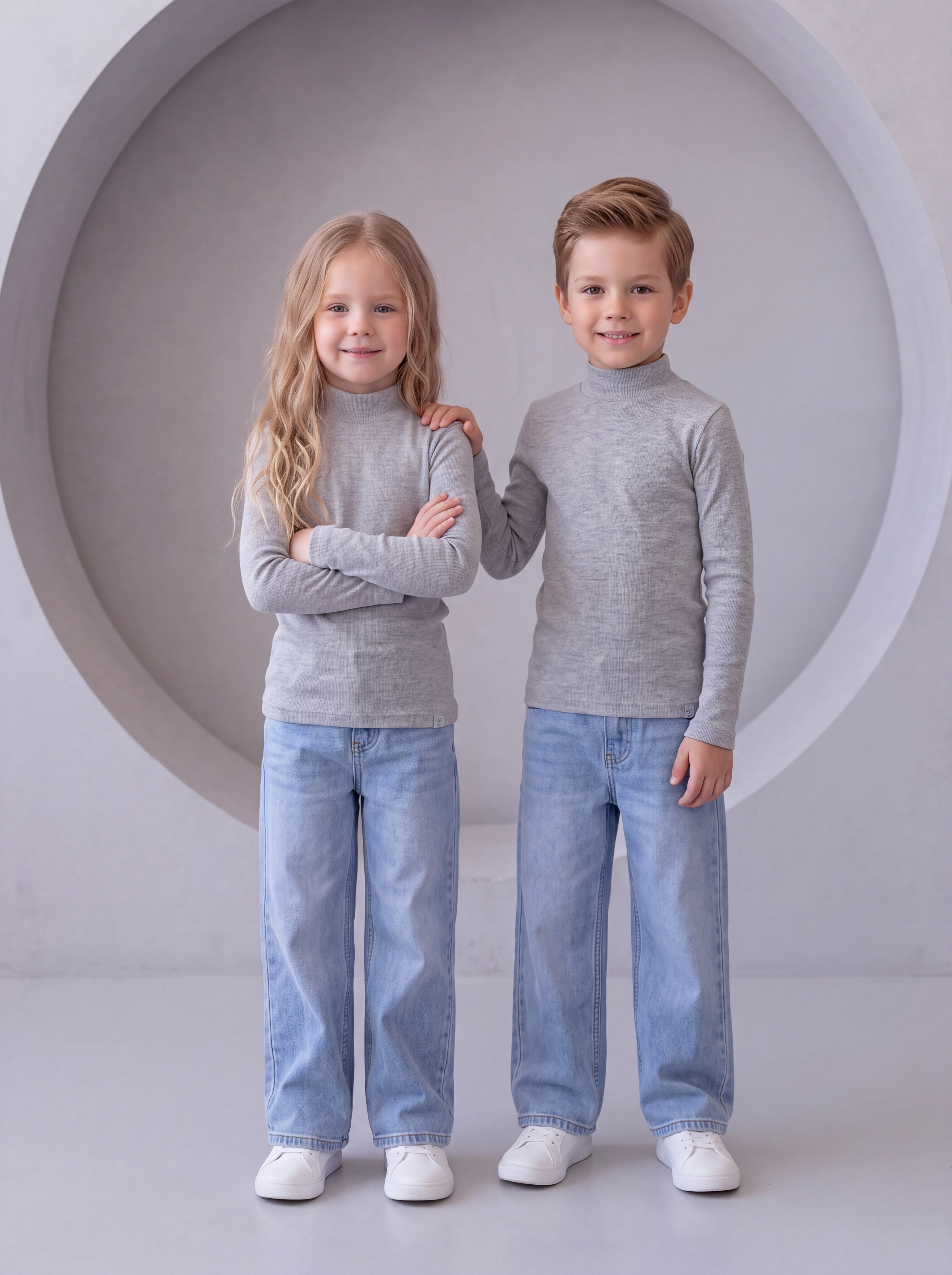 Водолазка Sewing Professional for People Водолазка детская меланж - фото 2