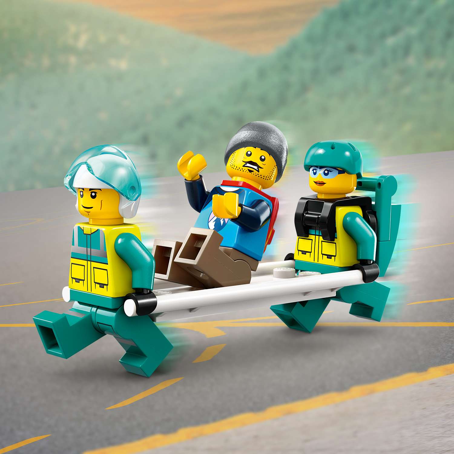 Конструктор LEGO City Аварийно-спасательный вертолет блочный - фото 8