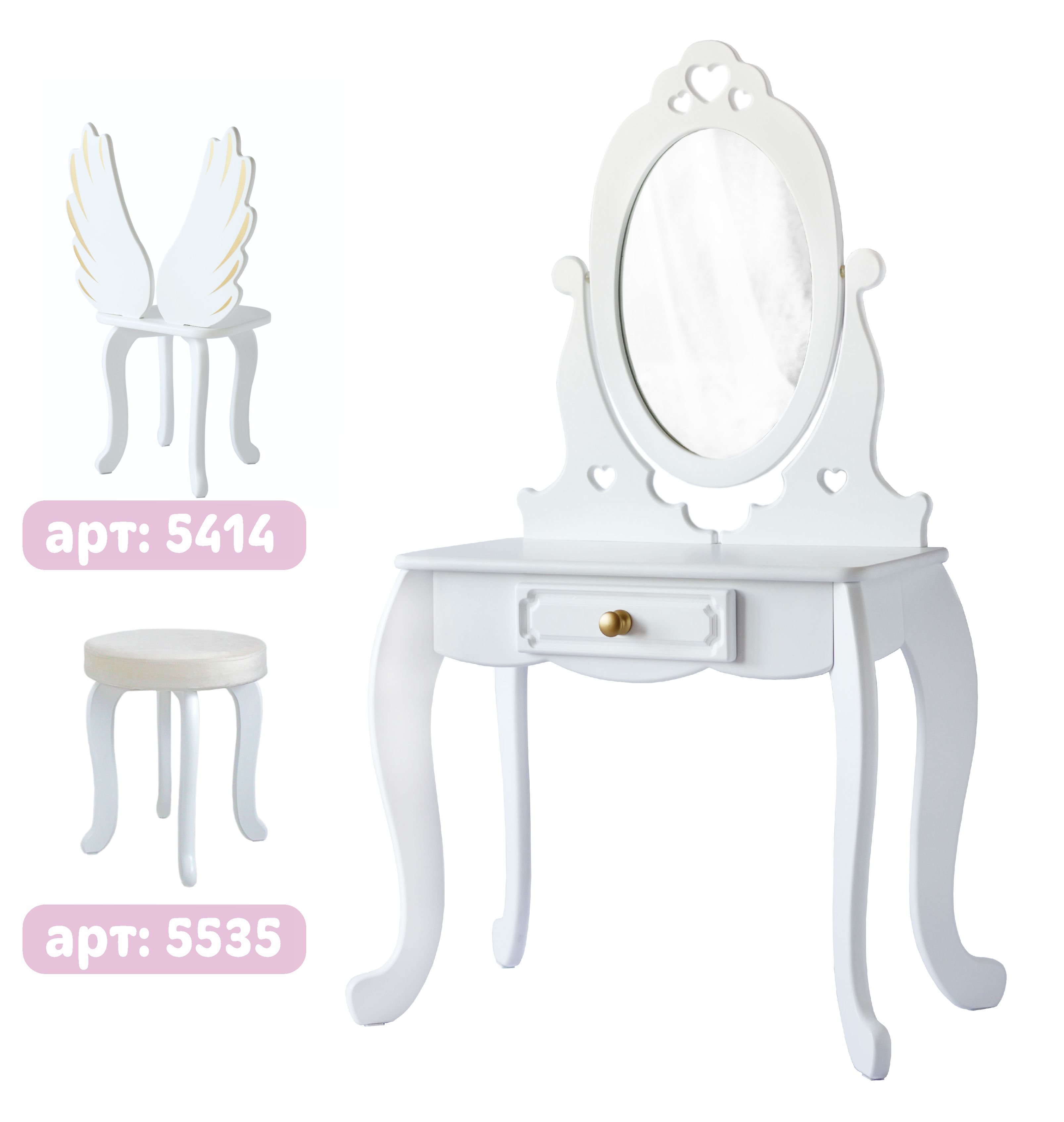 Игрушка LittleWoodHome туалетный столик - фото 6