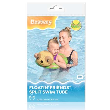 Круг для плавания Bestway Водоплавающие друзья Ленивец