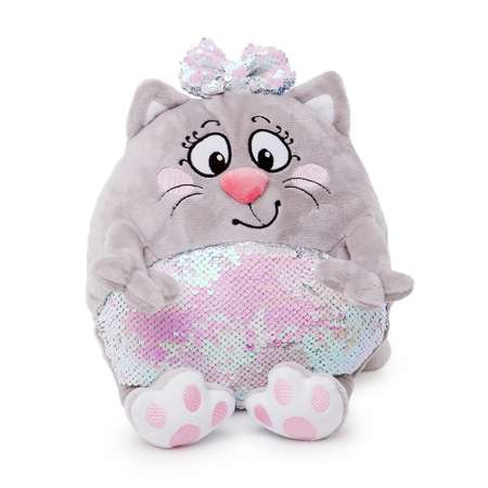 Игрушка мягкая СмолТойс Кошечка Блестяшка 33 см