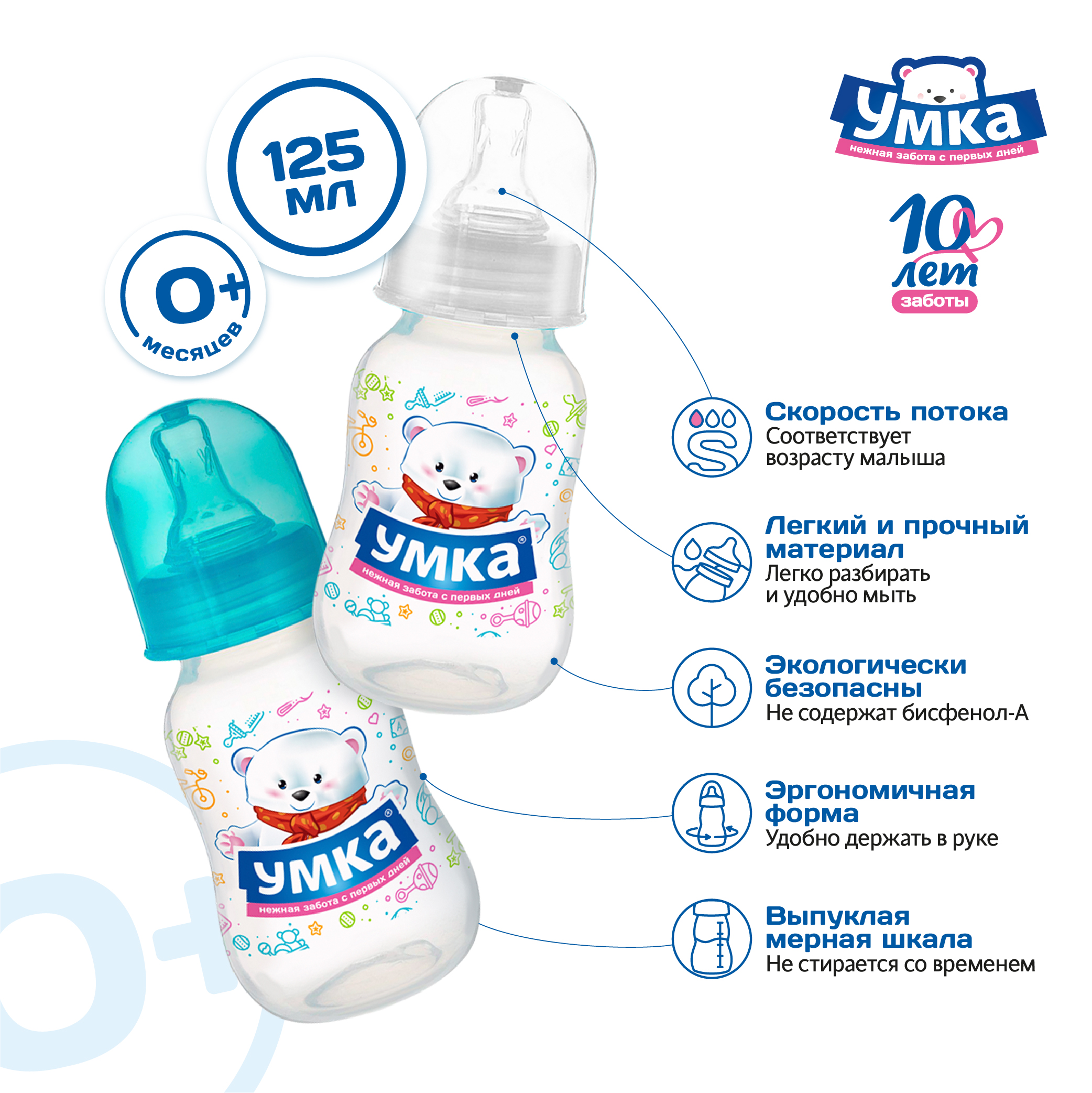 Бутылочка Умкa 125 мл - фото 6