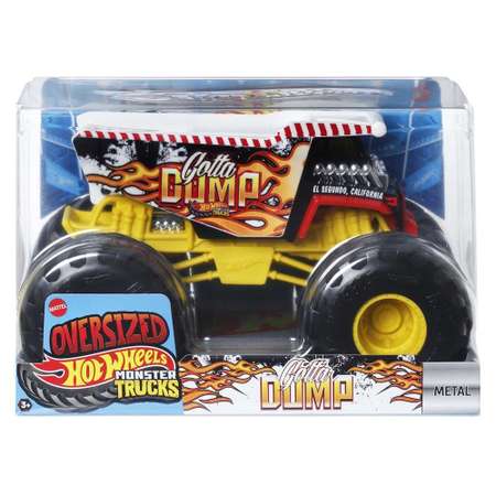 Монстр-трак Hot Wheels Monster Trucks 1:24 желтый