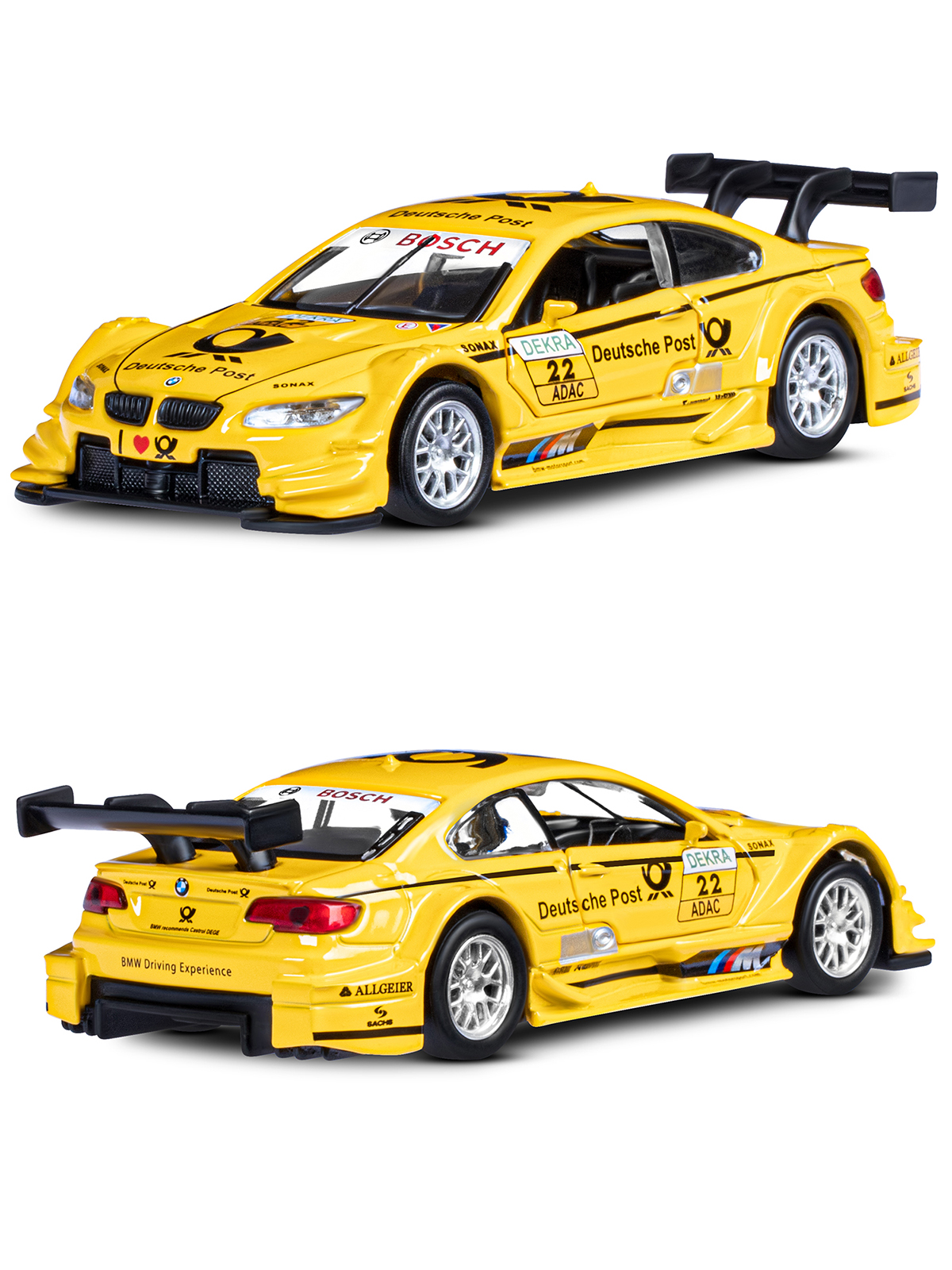 Автомобиль АВТОпанорама BMW M3 DTM 1:42 JB1251781 - фото 10