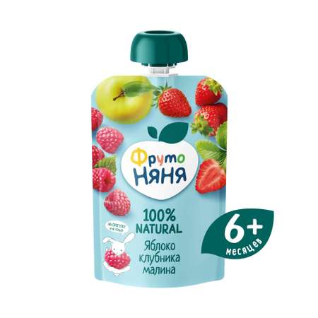 Десерт ФрутоНяня Яблоко-клубника-малина с 6 мес 90 г