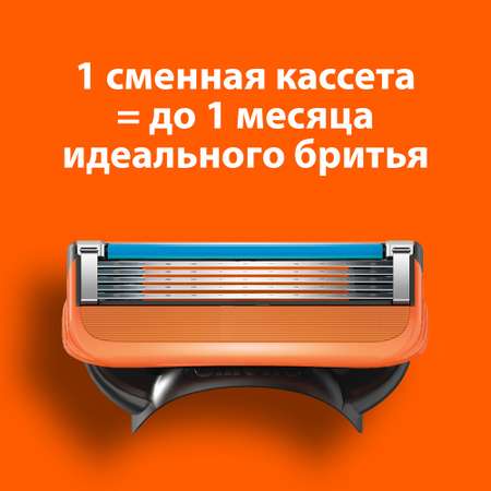 Бритва мужская Gillette Fusion5 с 1 сменной кассетой + Сменные кассеты для бритья 3шт