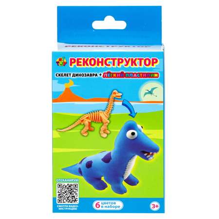 Пластилин 1TOY воздушный 6 цв.